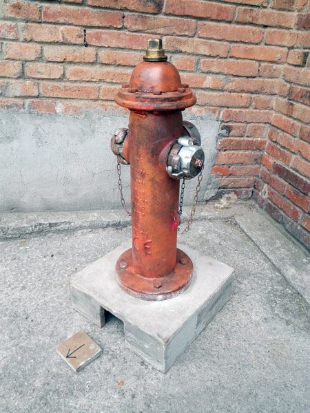 boca incendios hidrante preparado salida agua metal madera 70.5-83.5x24-40x40 (45eu)1u